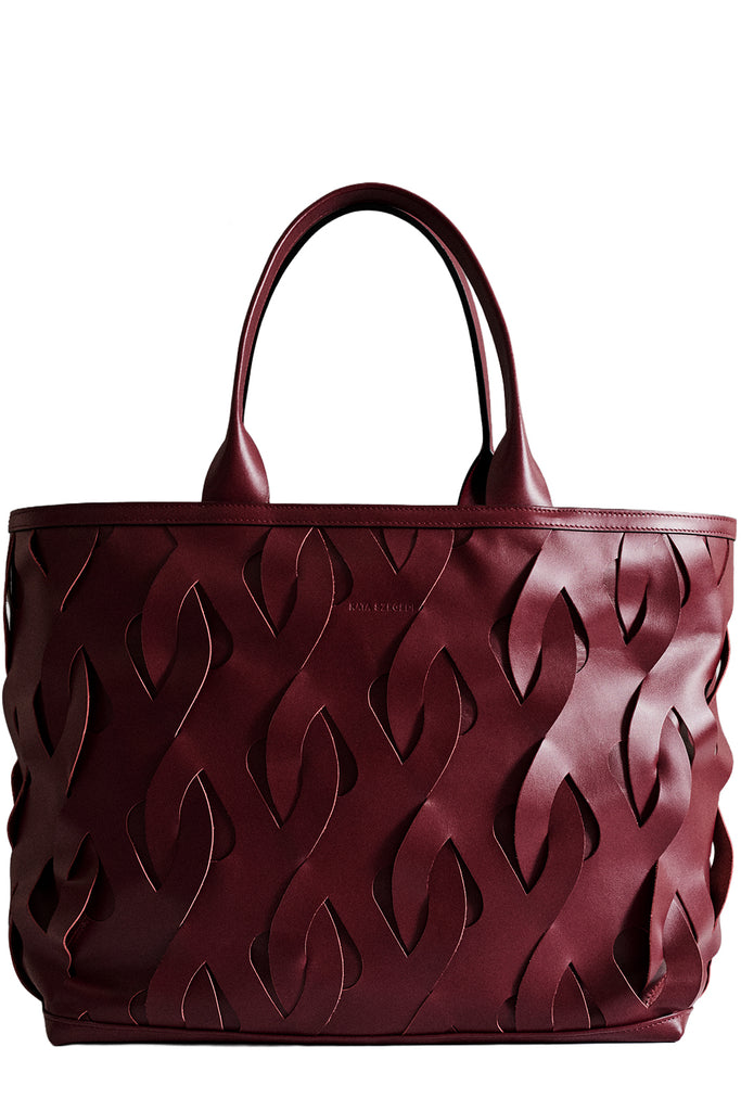 Roads Nappa Leather Hand Woven Tote Bag