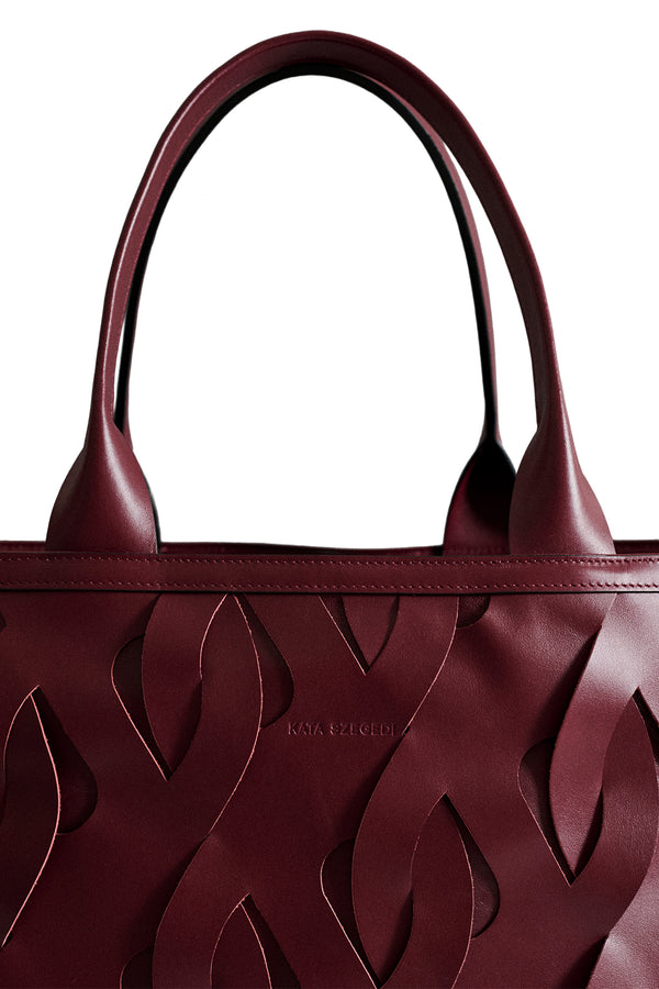 Roads Nappa Leather Hand Woven Tote Bag