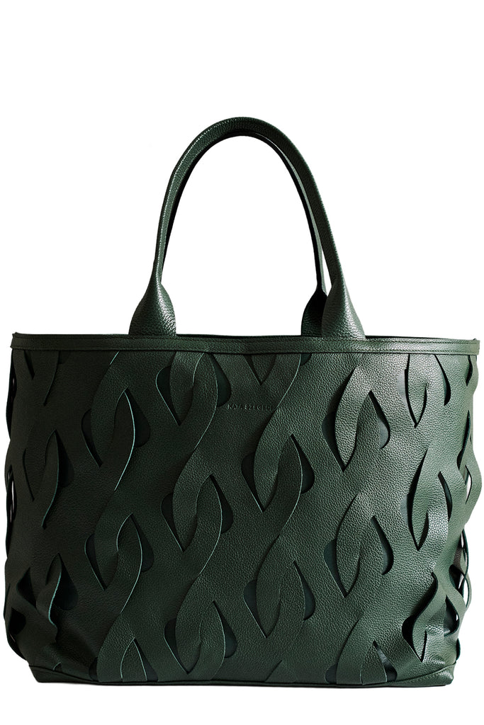 Roads Nappa Leather Hand Woven Tote Bag