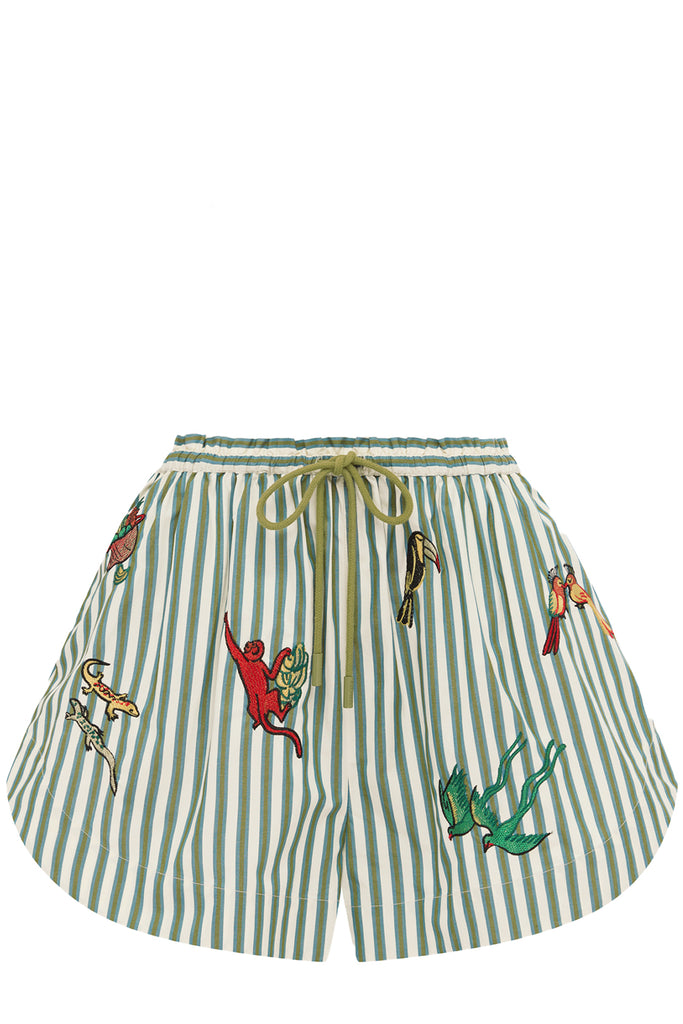 Bisou Embroidered Short