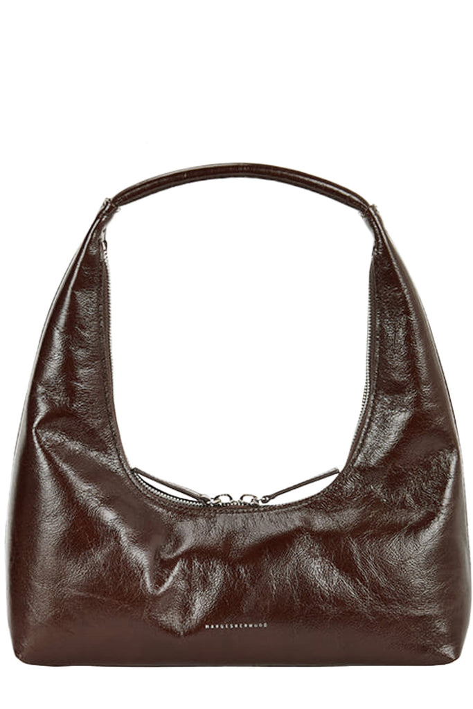 Hobo Crinkle Leather Shoulder Bag