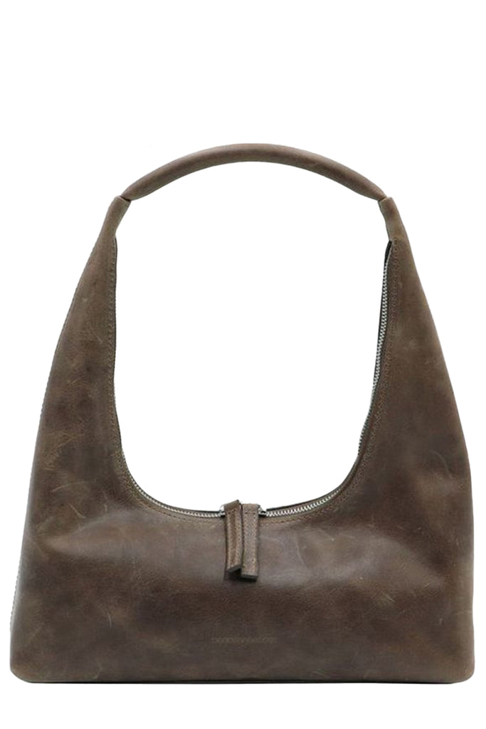 Hobo Pull-Up Leather Shoulder Bag