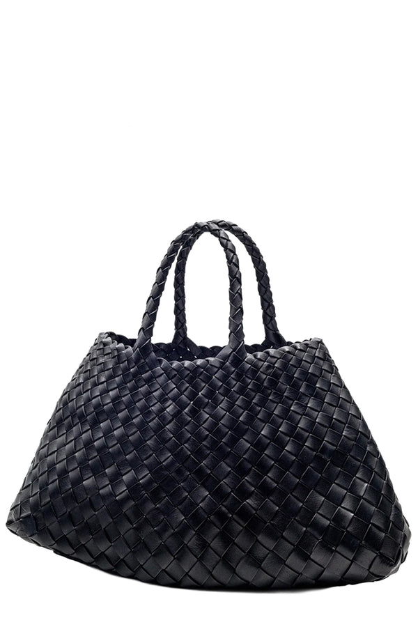 Small Santa Croce Woven Leather Bag