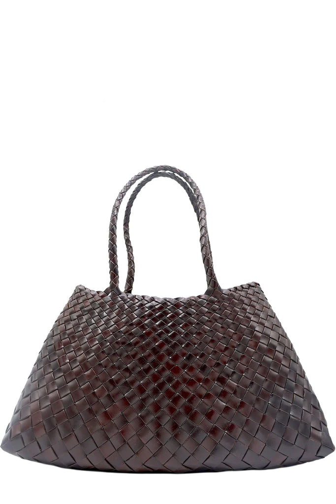 Big Santa Groce Woven Leather Bag
