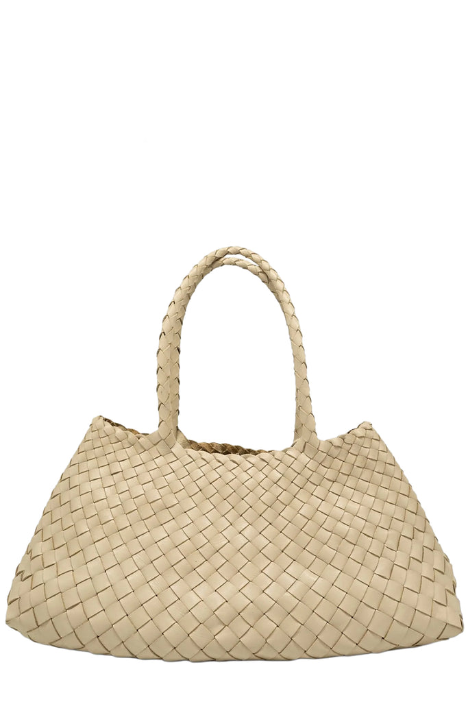 Big Santa Groce Woven Leather Bag