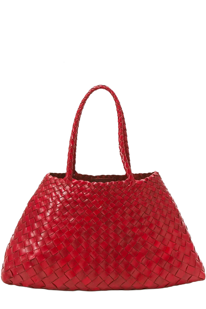 Big Santa Groce Woven Leather Bag