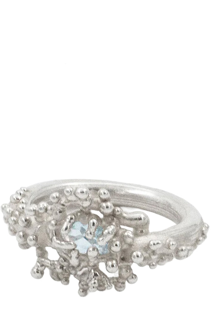 Coral Aquamarine Ring