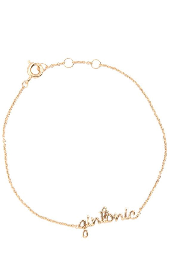 The gin tonic bracelet in gold colour from the brand ALL THE LUCK IN THE WORLD