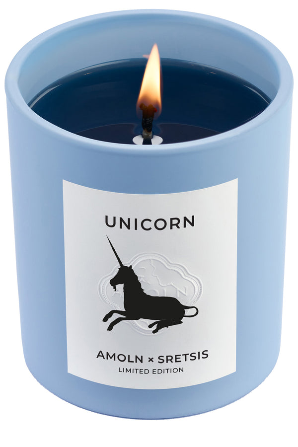 The Unicorn 9,5 oz / 270 g Candle from the brand AMOLN