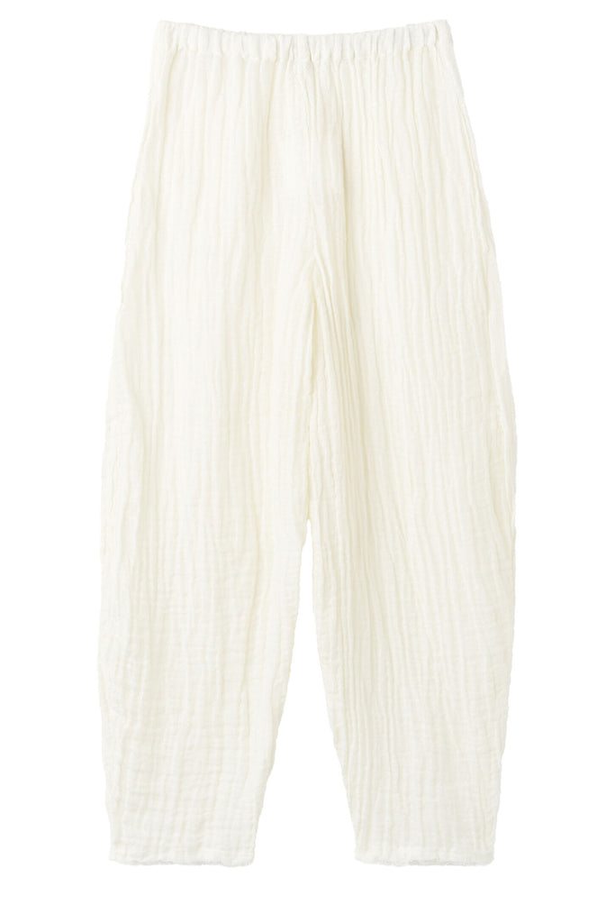 The Mikele Organic-Linen Pants in white colour from the brand BY MALENE BIRGER