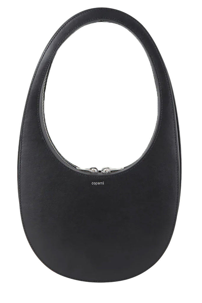 The swipe leather bag in black color from the brand COPERNI