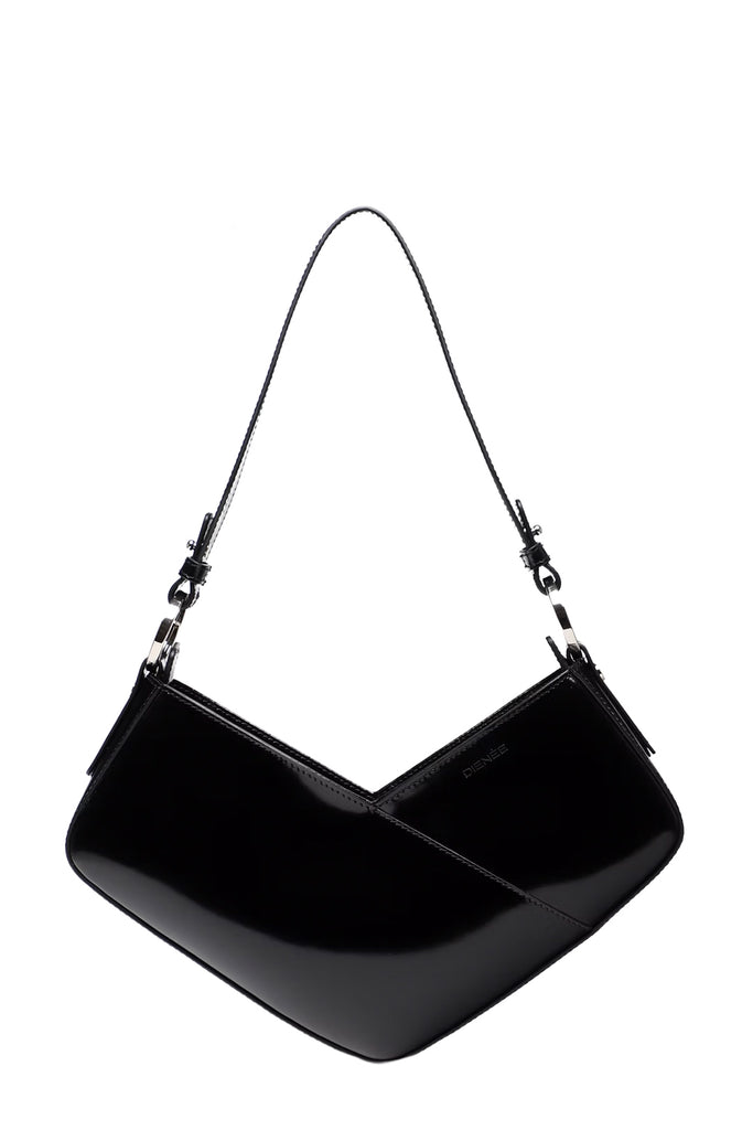Venere Cube Semi Patent Leather Bag