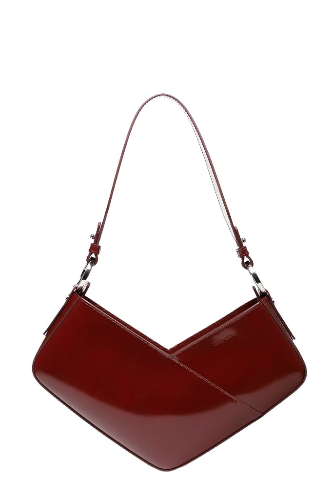 Venere Cube Semi Patent Leather Bag