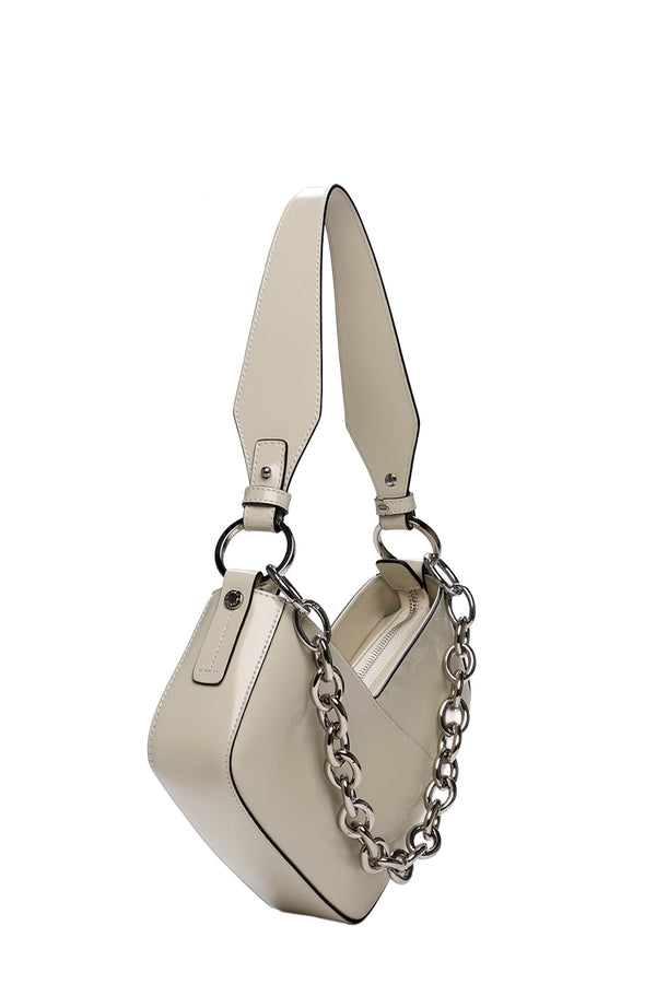 Venere Cube Semi Patent Leather Bag