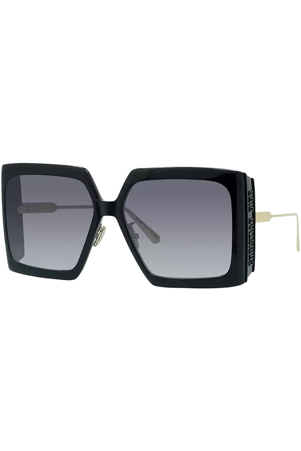 The oversized square shape sunglasses in black colour and grey lenses from the brand DIOR
