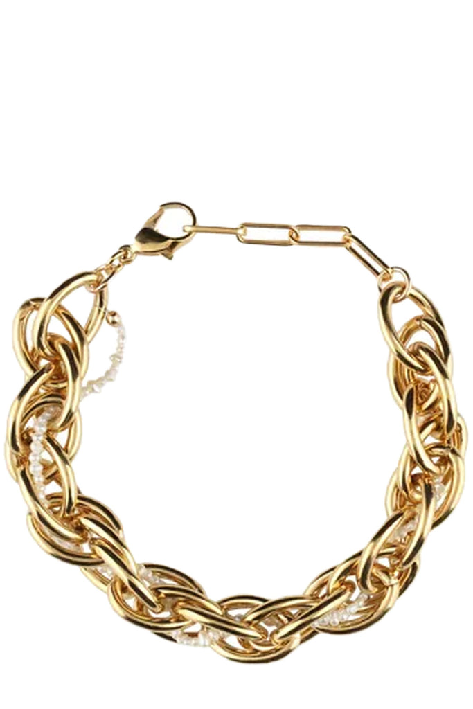 The Karen bracelet in gold and pearl colours from the brand GISEL B.