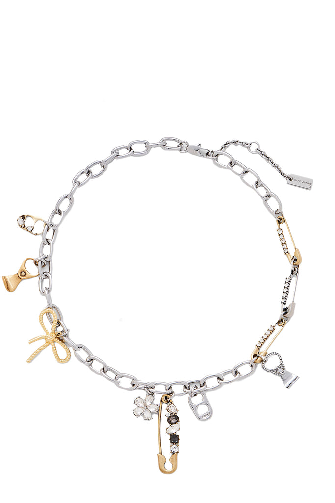 Grunge Glam Charm Necklace