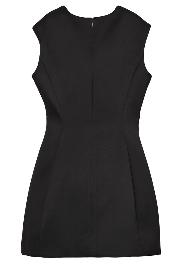 Seamed Up Satin Dress