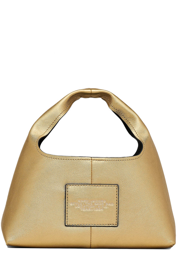 The Metallic Leather Mini Sack Bag