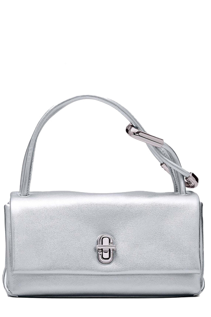The Metallic Mini Leather Dual Top Handle Bag