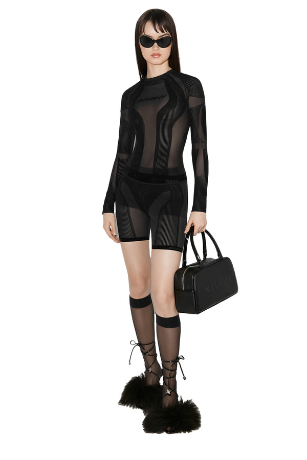 Flock Mesh Sport Longsleeve Top