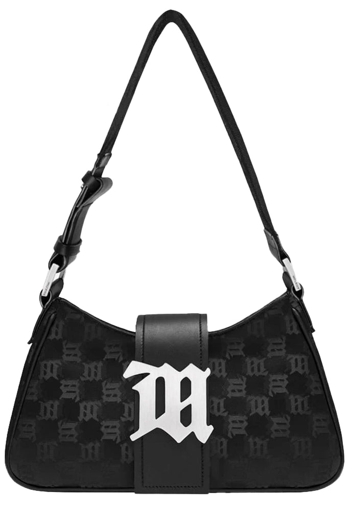 Nylon Monogram Medium Shoulder Bag