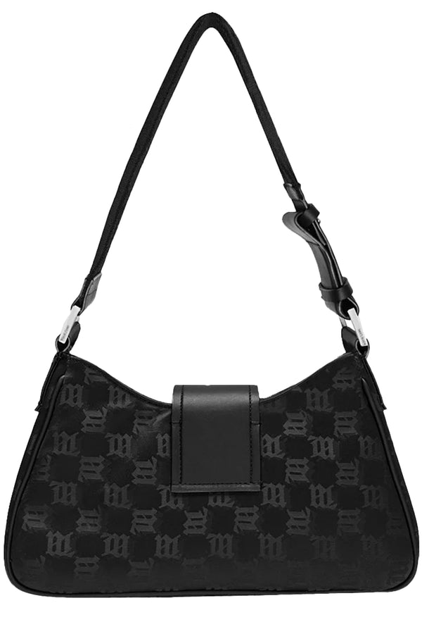 Nylon Monogram Medium Shoulder Bag