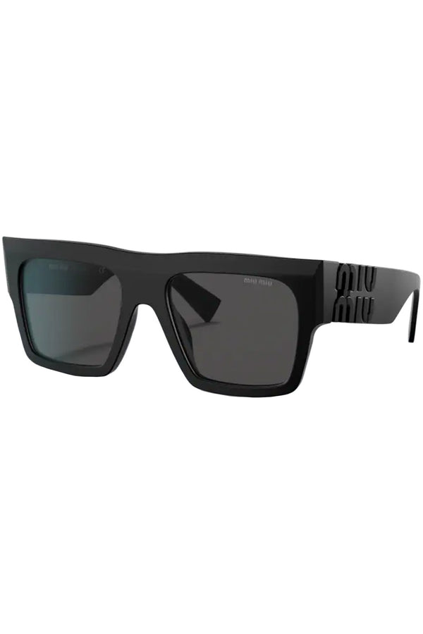 The bold square-shape straight-frame sunglasses from the brand MIU MI