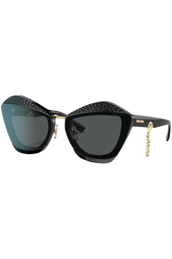 The butterfly metal logo-pendant sunglasses from the brand MIU MIU