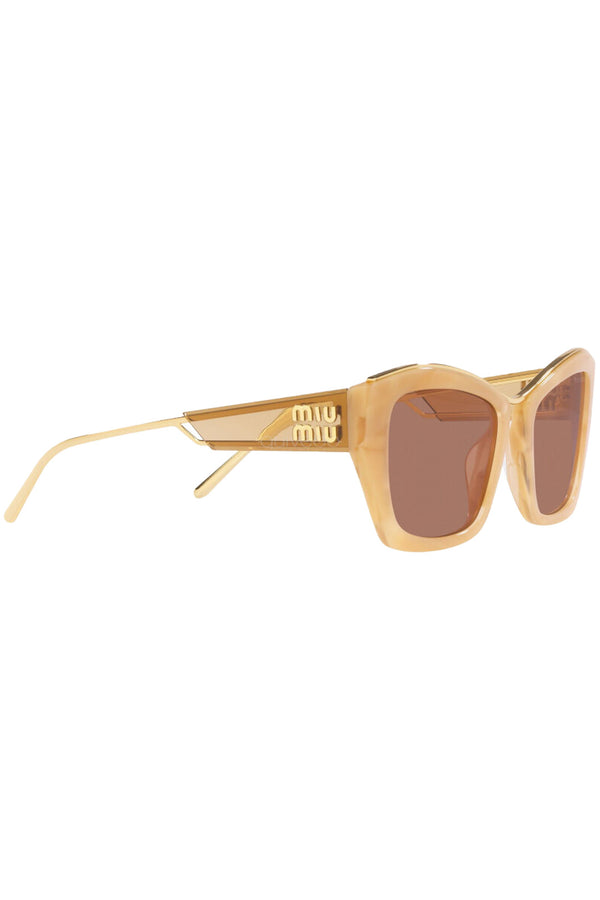 The cat-eye metal-bridge sunglasses from the brand MIU MIU