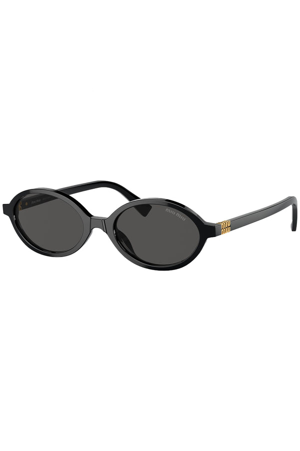 Oval-Frame Regard Logo-Embellished Sunglasses
