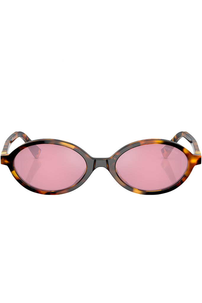 Oval-Frame Regard Logo-Embellished Sunglasses