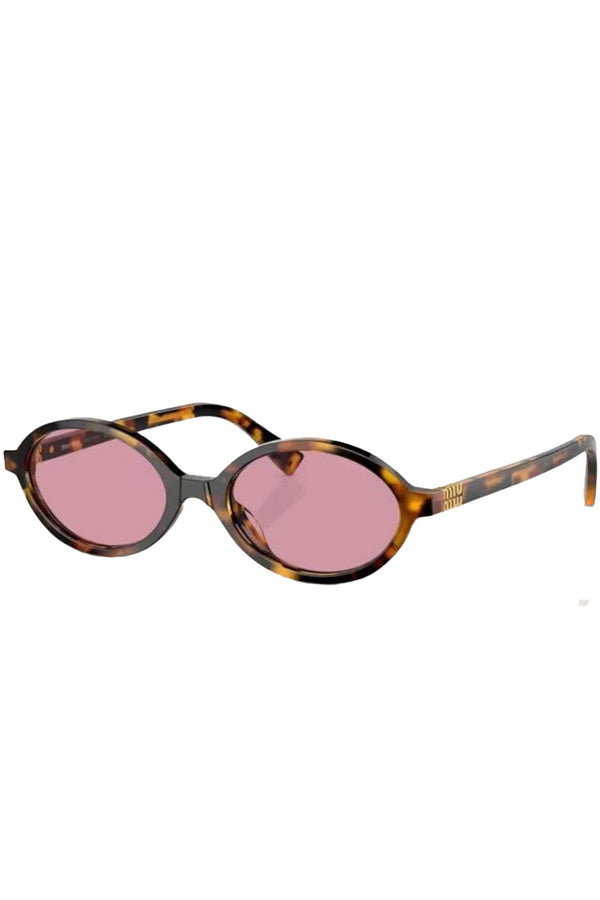 Oval-Frame Regard Logo-Embellished Sunglasses