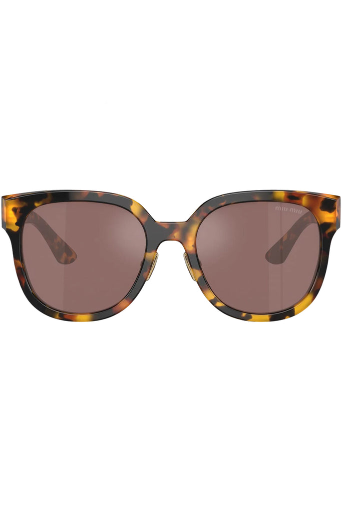 Square-Frame Logo-Temple Sunglasses