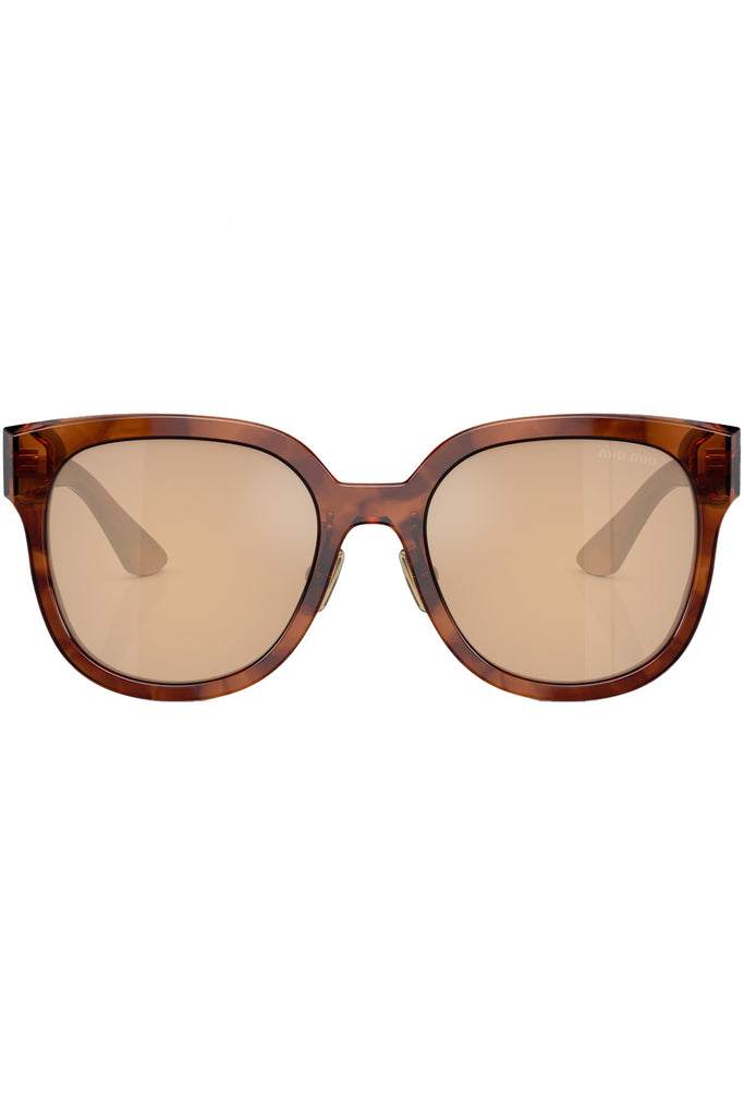Square-Frame Logo-Temple Sunglasses