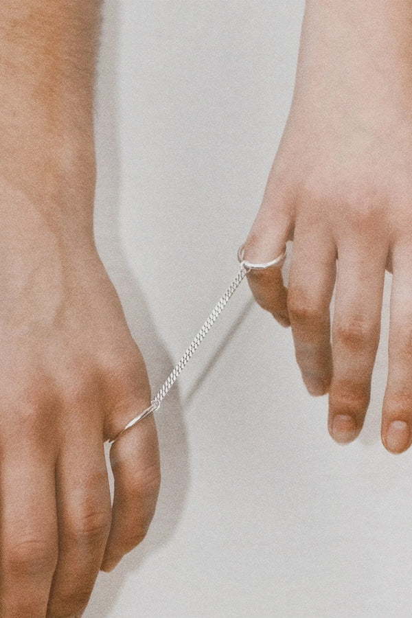 Chained Rings Silver