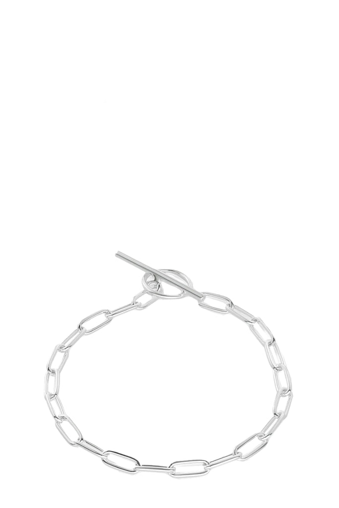 Paper Clip Bracelet Silver