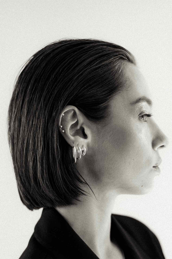 Pin Up Earrings Silver