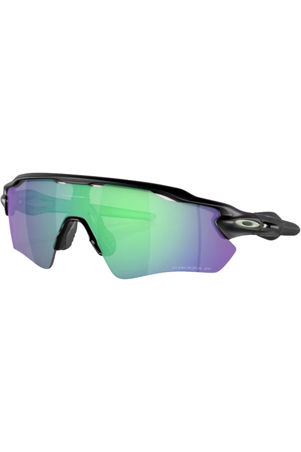 The Radar EV path sunglasses in matte black colour and prizma jade lenses from the brand OAKLEY