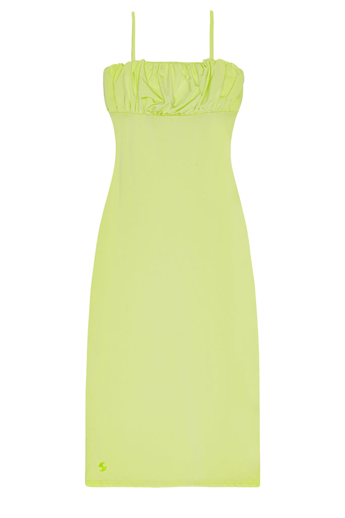 The Daisy Dress in Lime Green colour from the brand OpéraSport