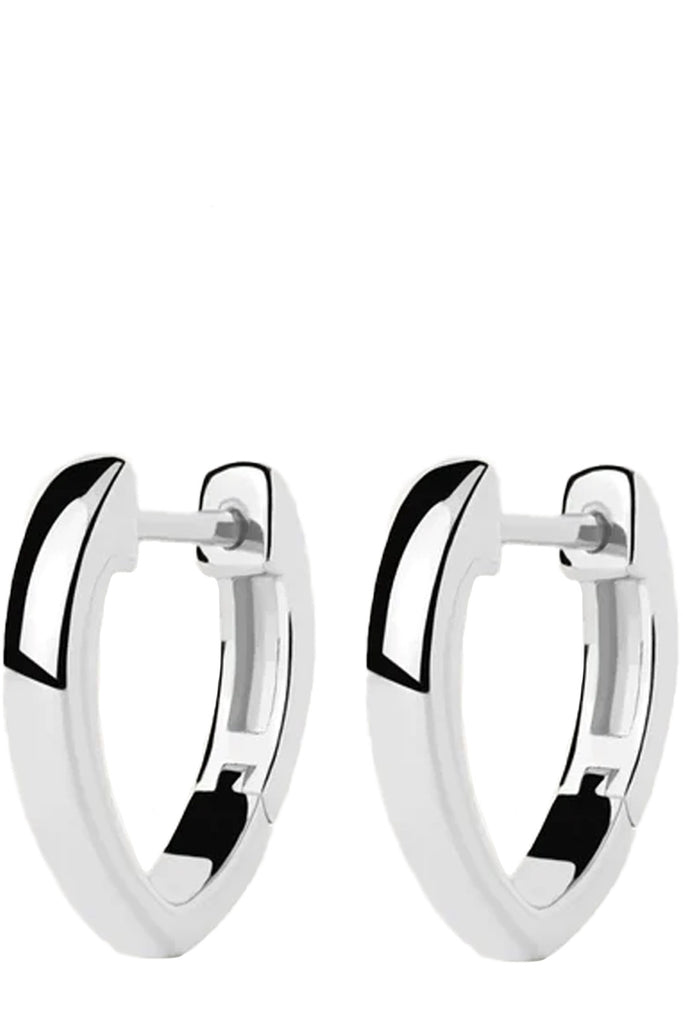 The Duke hoop earrings in silver colour from the brand P D PAOLA