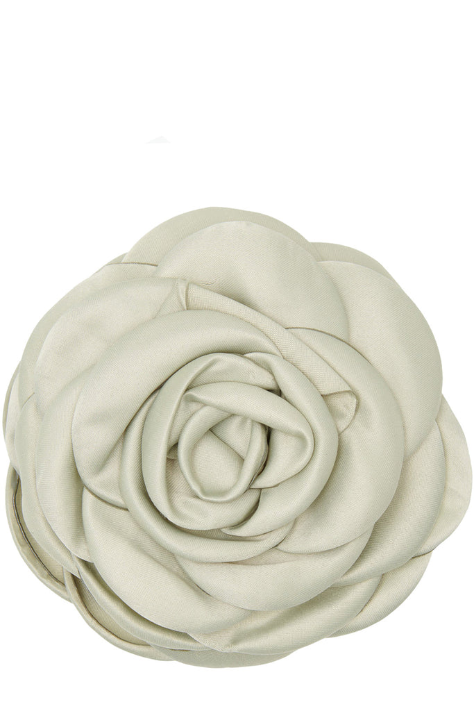 The Giant Satin Rose claw clip in sage colour from the brand PICO COPENHAGEN