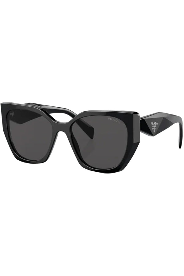 The pillow-frame geometric-temple sunglasses from the brand PRADA