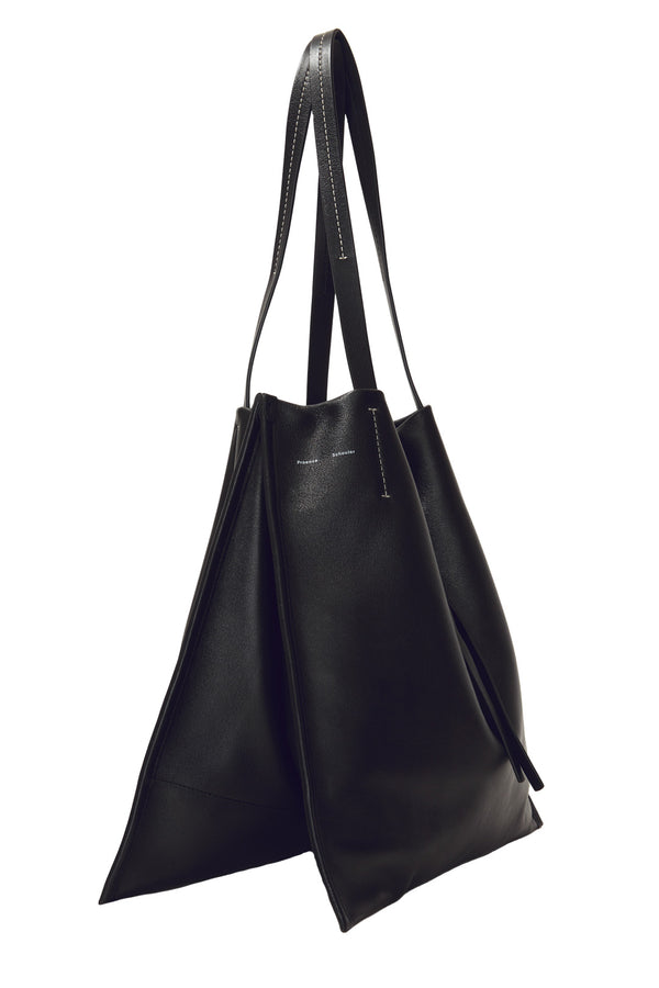 The Twin nappa leather tote bag in black color from the brand PROENZA SCHOULER