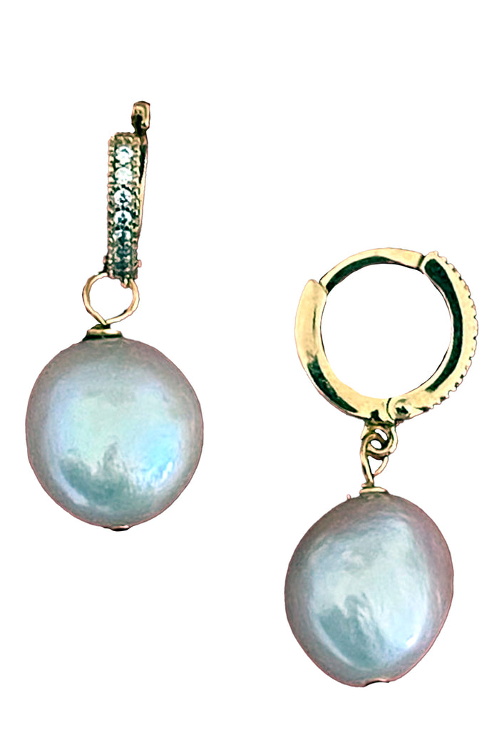 Zirconia Pearl Earrings