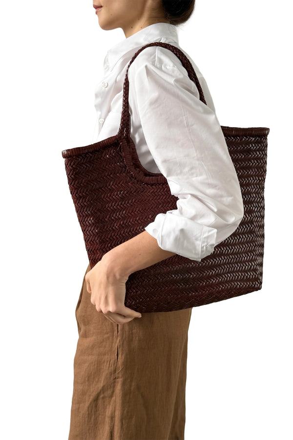 Big Bamboo Triple Jump Woven Leather Bag