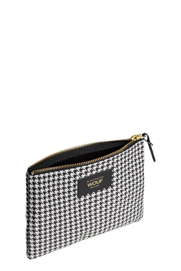 The Celine pouch in black and white colors from the brand WOUF