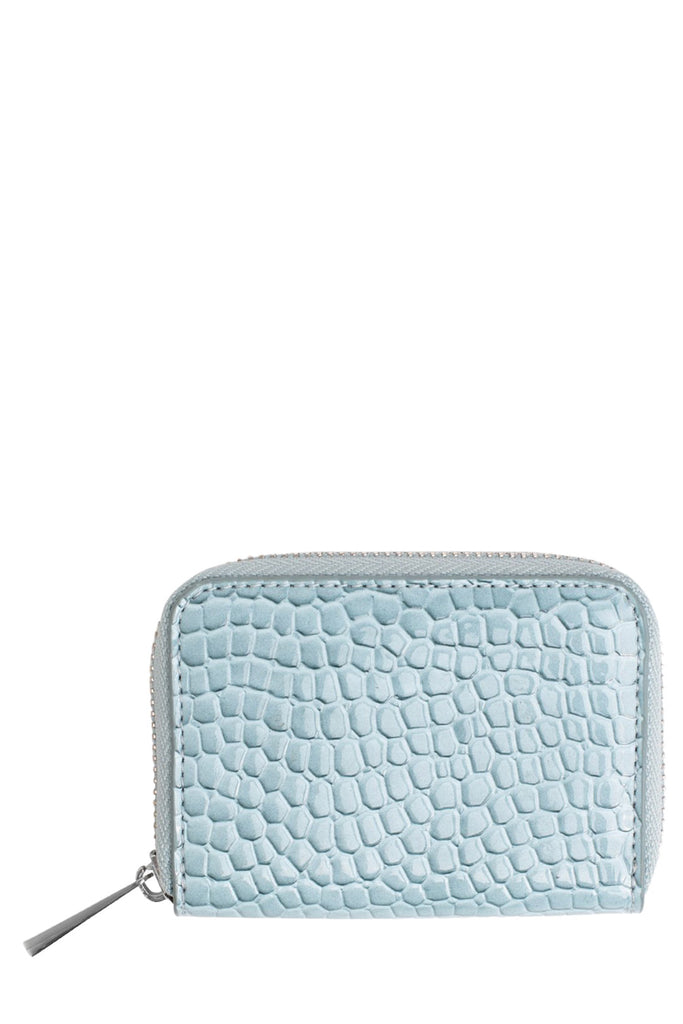 Croc Embossed Zip-Around Wallet