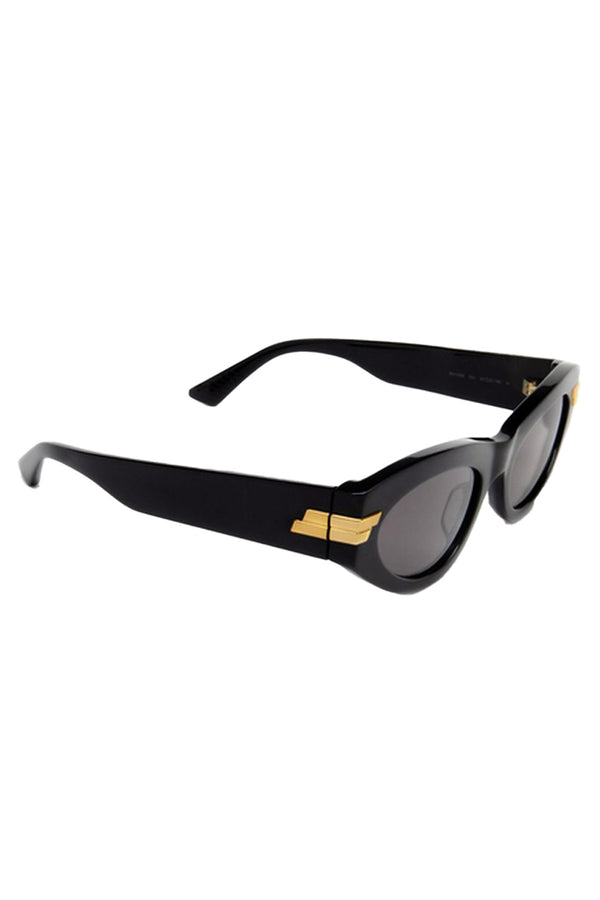 Bold Temple Round Cat Eye Sunglasses