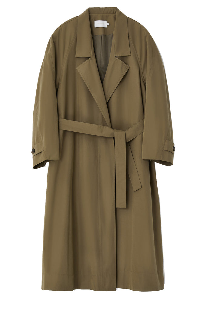 Low Collar Trench Coat